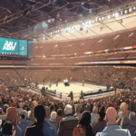 AEW Returns to UK for Two Historic 2027 Events — AI-generated editorial illustration