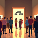 Met Gala Exhibit on John Galliano Dropped After Backlash — AI-generated editorial illustration