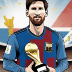 Lionel Messi Announces Retirement from Argentina National Team — AI-generated editorial illustration