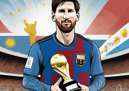 Lionel Messi Announces Retirement from Argentina National Team — AI-generated editorial illustration