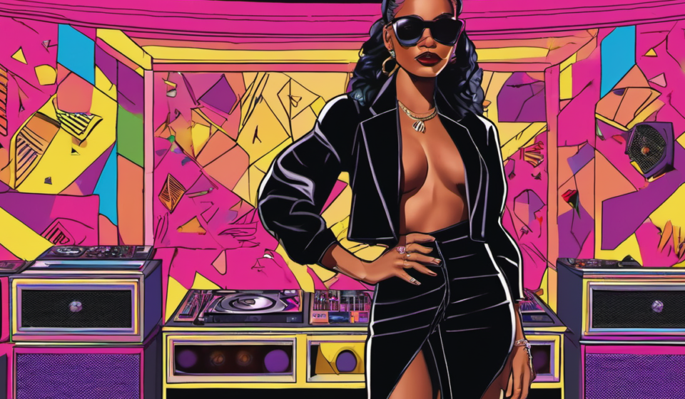 Mercedes Moné Honors Sasha Banks Persona After AEW All In Victory — AI-generated editorial illustration
