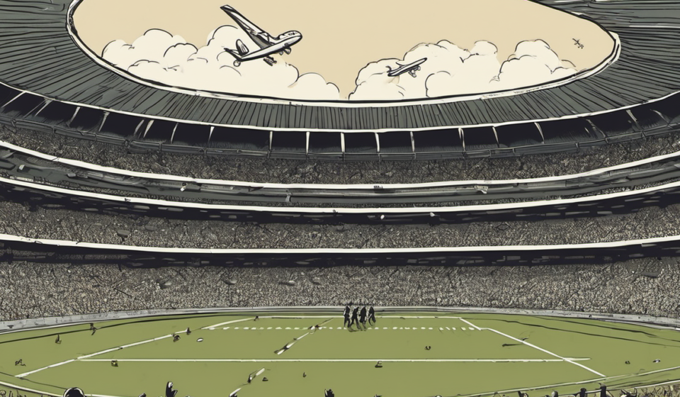 Cape Town Rugby Fans Experience ‘Amazing’ Low Flyover: How Low Is Too Low? — AI-generated editorial illustration