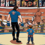 A.J. Styles Guides Son Avery Into TNA, Highlighting Key Learning Points — AI-generated editorial illustration