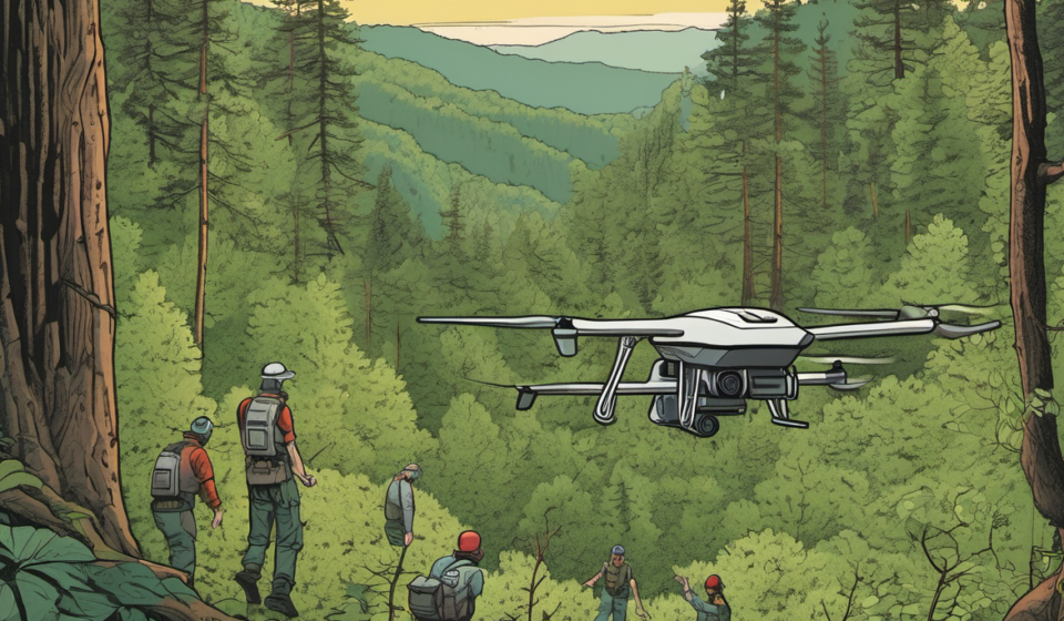Illinois Man Missing Over a Week as Search Teams Deploy Drones in Great Smoky Mountains — AI-generated editorial illustration