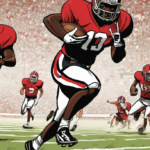 Nate Frazier’s Quest: Pouring Soul Into Every Yard for Georgia — AI-generated editorial illustration