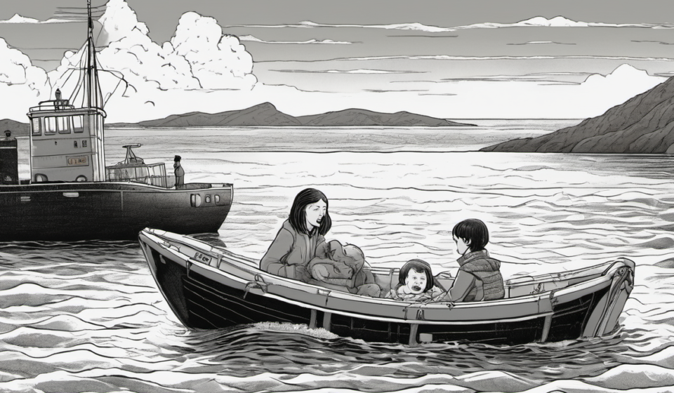Mother’s Heart‑Wrenching Tale After Cyprus Ferry Capsizes — AI-generated editorial illustration