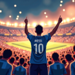 Messi’s Final Dance: Argentina’s Last Triumph and Tears — AI-generated editorial illustration