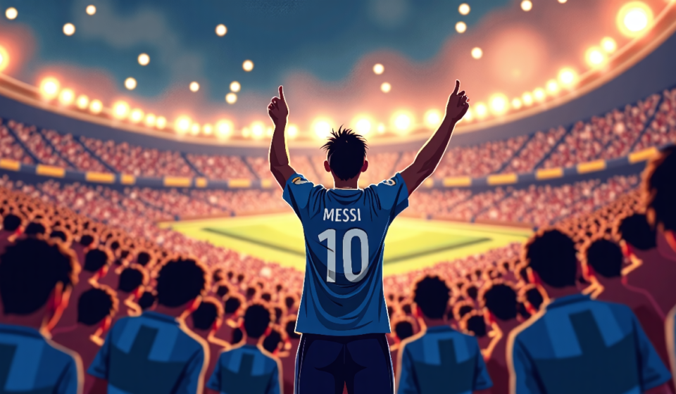 Messi’s Final Dance: Argentina’s Last Triumph and Tears — AI-generated editorial illustration