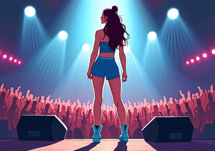 Ariana Grande Switches to Cozy Footwear After Foot Injury Ahead of Tour Finale — AI-generated editorial illustration