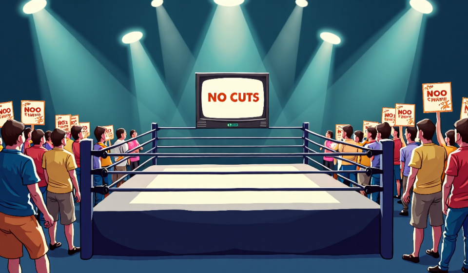 Netflix Cuts WWE Raw 8/31 Opening Segment, Fans Outraged — AI-generated editorial illustration