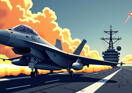 Navy’s New ‘MALICE’ Missile Extends Fighter Reach — AI-generated editorial illustration