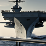 CENTCOM Commander Meets with Troops Amid Worsening Conditions on USS Abraham Lincoln — AI-generated editorial illustration