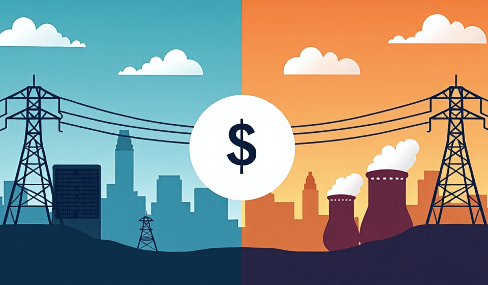 Blue vs. Red States Tackle AI‑Driven Power Surge in Divergent Ways — AI-generated editorial illustration