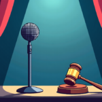 Chris Brown Declines Court Appearance, Cites Usher Tour — AI-generated editorial illustration
