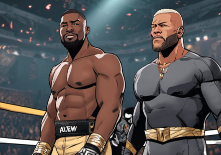 Kofi & Austin Creed Impress AEW Behind the Scenes After All In London Debut — AI-generated editorial illustration