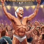 Rick Springfield Shocks Vegas Crowd, Goes Shirtless at 77 — AI-generated editorial illustration
