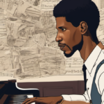 Jon Batiste on the Flow State of Creating 3 Albums at Once and Piano as a Form of Meditation — AI-generated editorial illustration