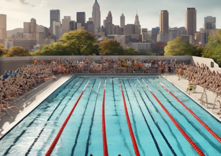 College Swimming League Expands Across the Country with Inaugural Meet Schedule — AI-generated editorial illustration