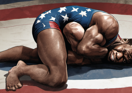 Jordan Burroughs Praises Real American Freestyle as 'Opportunity' Ahead of Debut — AI-generated editorial illustration