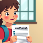 US Kindergarten Vaccination Rates Hit Record Low Amid Rising Exemptions — AI-generated editorial illustration