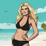 Jessica Simpson's Turks and Caicos Getaway: A Tropical Oasis — AI-generated editorial illustration