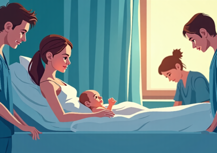 Texas Surrogate's Heartbreaking Decision: Baby Receiving First Surgery After Surrogacy Dispute — AI-generated editorial illustration