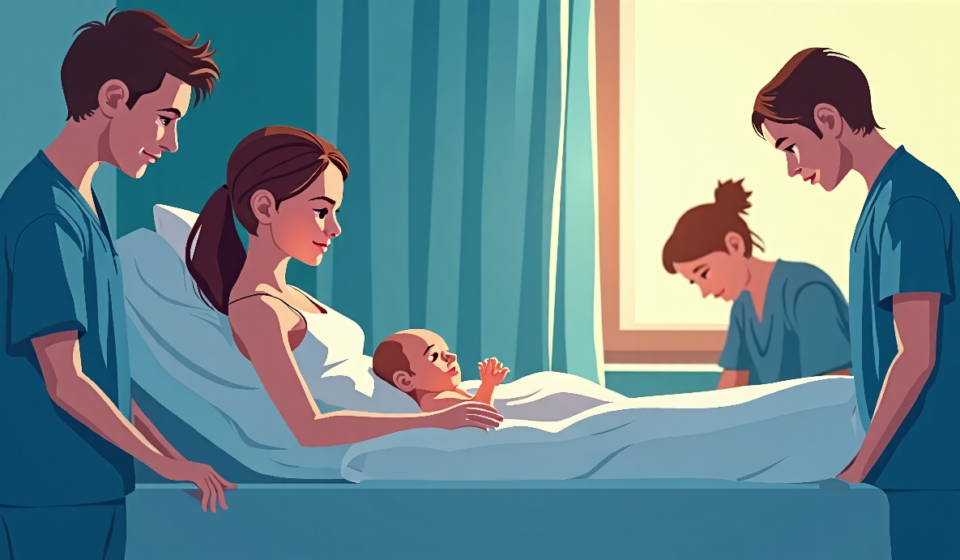 Texas Surrogate's Heartbreaking Decision: Baby Receiving First Surgery After Surrogacy Dispute — AI-generated editorial illustration