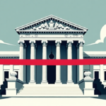 Blanche Refuses to Draw a Line: Justice Department Independence from White House — AI-generated editorial illustration