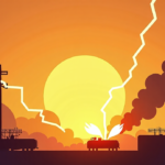Yellow Skies Afternoon: Oklahoma Gas Tank Explosion Sparks Massive Fire — AI-generated editorial illustration