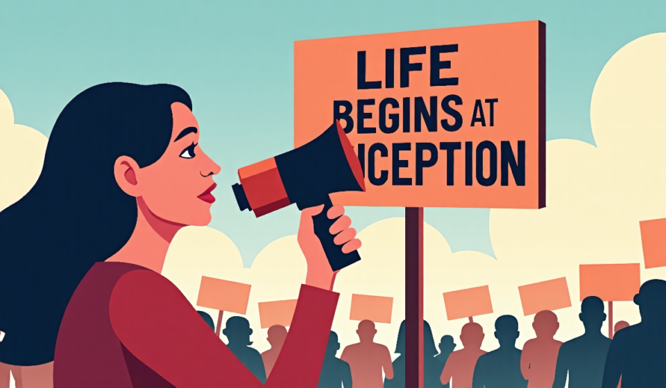 Pro-Life Publisher Defies Demands to Retract 'Killing' Abortion Label — AI-generated editorial illustration