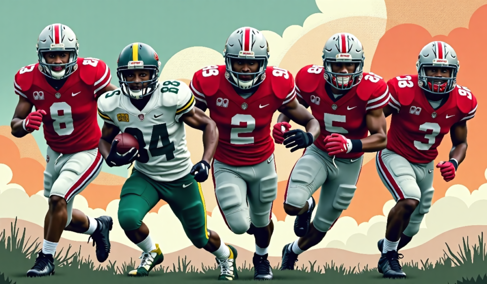 Ohio State Takes Top Spot in 2026 College Football Preseason Poll — AI-generated editorial illustration