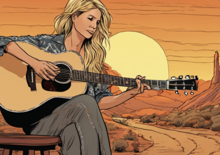 Elizabeth Cook Brings Warmth to 'Saturday Sessions' with 'Sunset Promenade' — AI-generated editorial illustration