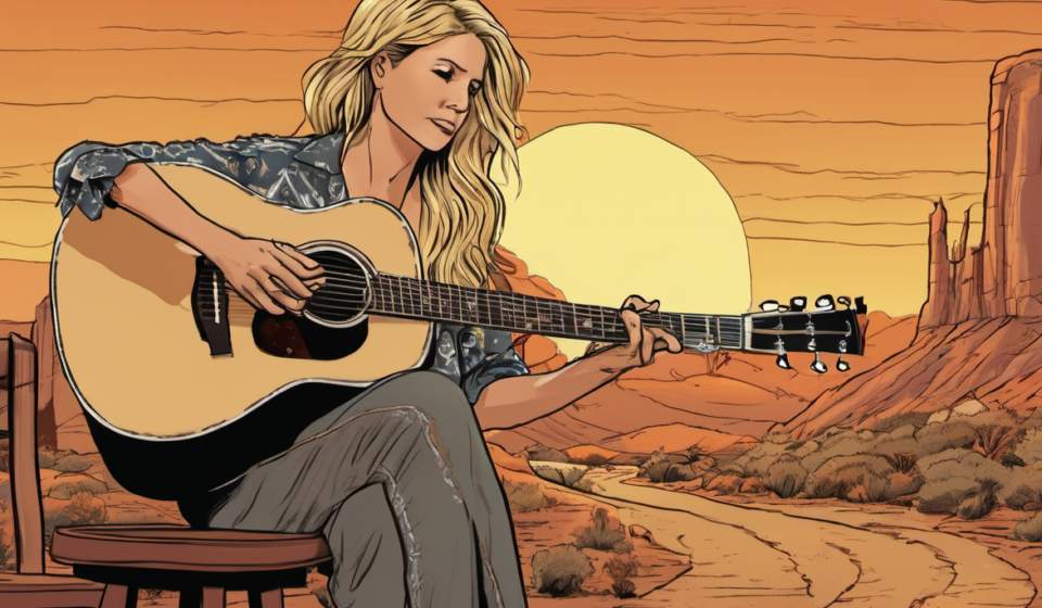 Elizabeth Cook Brings Warmth to 'Saturday Sessions' with 'Sunset Promenade' — AI-generated editorial illustration