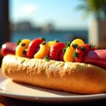Over-the-Top Hot Dogs: Caviar, Wagyu, and 24-Karat Gold Take Center Stage — AI-generated editorial illustration