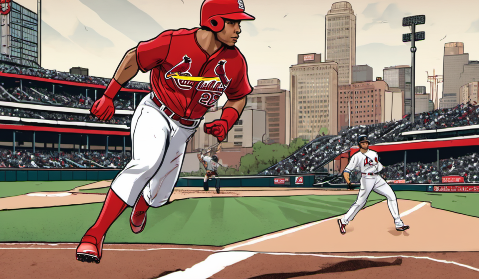 Breaking the Mold: Cardinals Rookie Makes History with Three-Homerun Start — AI-generated editorial illustration