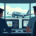 Air Traffic Controller's Quick Thinking Saves Day in Daring Convergence — AI-generated editorial illustration