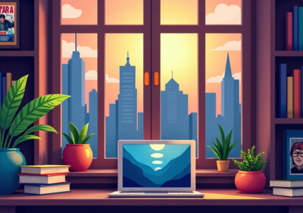From Page to Screen: This Year's Most Anticipated Book Adaptations — AI-generated editorial illustration