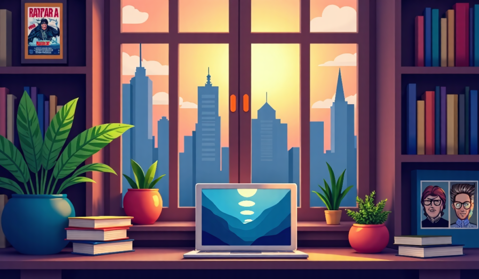 From Page to Screen: This Year's Most Anticipated Book Adaptations — AI-generated editorial illustration