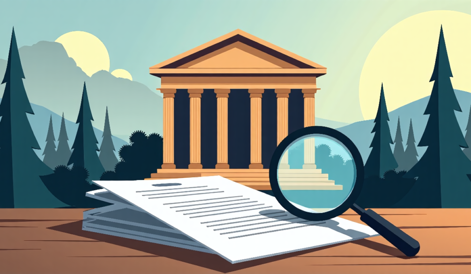 Justice Department Ends Outsourced Peer Review for Grant Applications — AI-generated editorial illustration