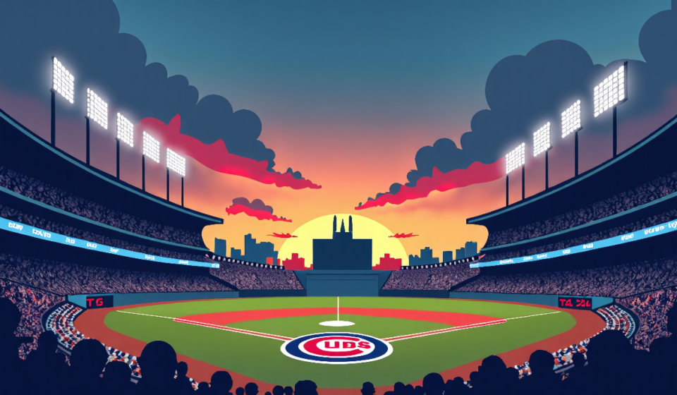 Cubs Favored on Run Line as White Sox Bullpen Faces Availability Concerns — AI-generated editorial illustration