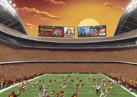 AP Top 25 Shifts, Arch Manning’s Hype, and USC’s Season Outlook — AI-generated editorial illustration