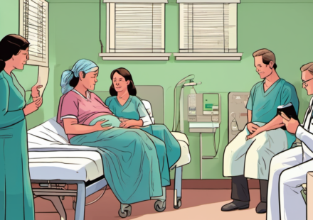 Mom-to-Be Warned by Two Rare Pregnancy Signs: A Cautionary Tale — AI-generated editorial illustration