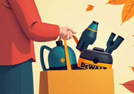 Fall‑Ready Deals: Steam Cleaners, DeWalt Tools & More — AI-generated editorial illustration