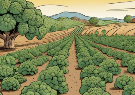 California’s Broccoli Boom Faces Drought‑Induced Supply Shock — AI-generated editorial illustration