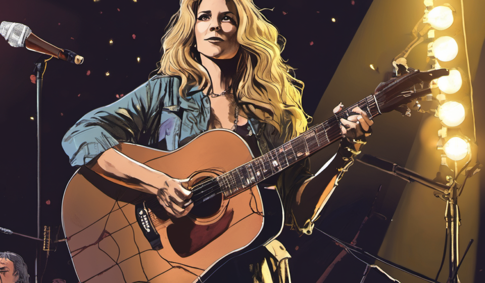 Elizabeth Cook Brings Country Soul to 'Razorwire Wall' at Saturday Sessions — AI-generated editorial illustration