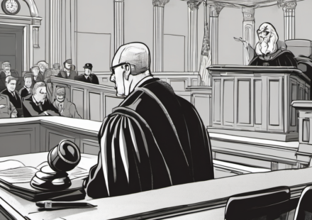 Meta Faces Landmark Trial Over Alleged Child Harm — AI-generated editorial illustration