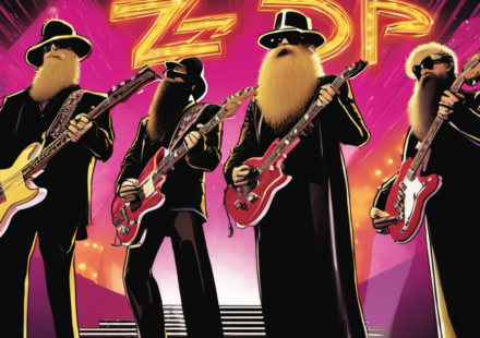 ZZ Top Celebrates 50 Years with New Remastered Collection — AI-generated editorial illustration