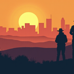 Taylor Sheridan Criticizes Los Angeles After Building TV Empire from Texas — AI-generated editorial illustration