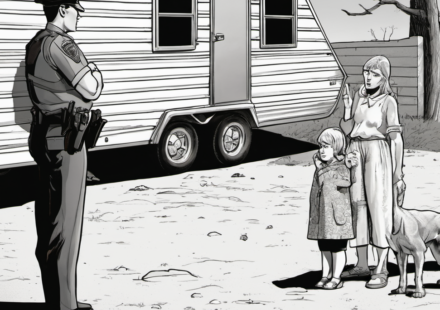 Atlanta Babysitter Scandal: Children Locked in Trailer After Missing — AI-generated editorial illustration