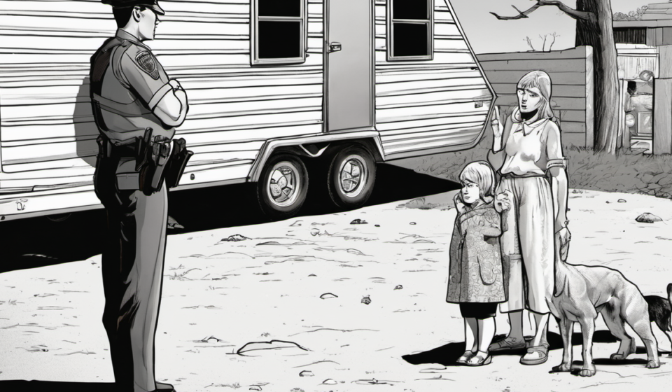 Atlanta Babysitter Scandal: Children Locked in Trailer After Missing — AI-generated editorial illustration